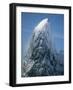 Snowy Peak on Antarctic Coast-George Lepp-Framed Photographic Print