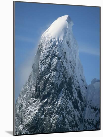 Snowy Peak on Antarctic Coast-George Lepp-Mounted Photographic Print