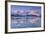 Snowy Peaks are Reflected in the Frozen Lake Jaegervatnet at Sunset, Lapland-Roberto Moiola-Framed Photographic Print