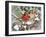 Snowy Perch - Cardinals-William Vanderdasson-Framed Giclee Print