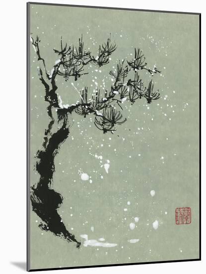 Snowy Pine I-Nan Rae-Mounted Art Print