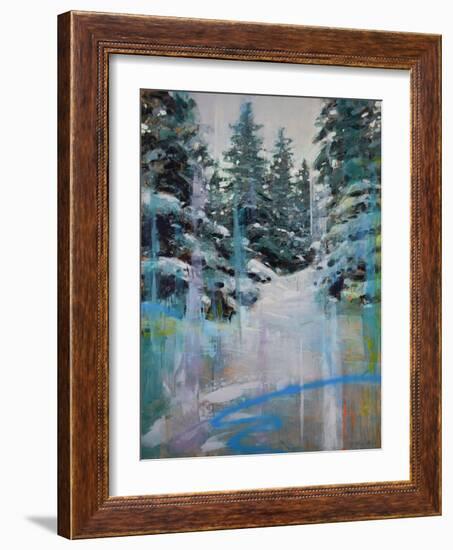 Snowy Pines-James Ayers-Framed Art Print