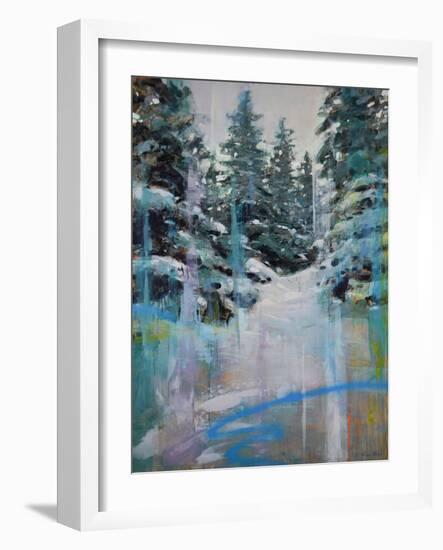 Snowy Pines-James Ayers-Framed Art Print