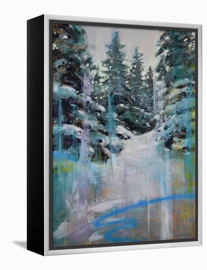 Snowy Pines-James Ayers-Framed Stretched Canvas