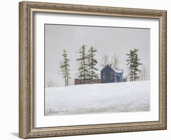 Snowy Ridgeline-David Knowlton-Framed Giclee Print