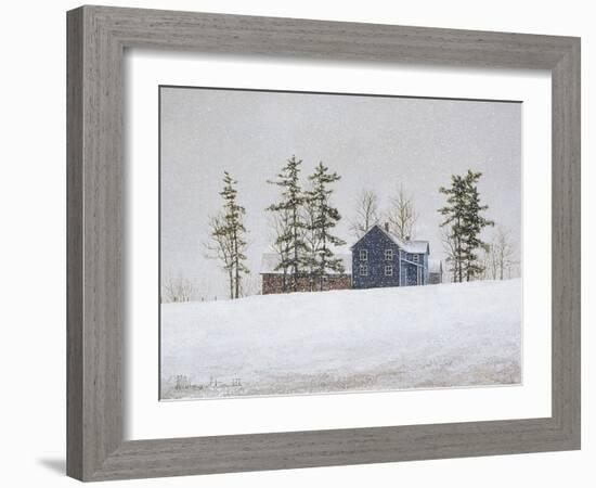 Snowy Ridgeline-David Knowlton-Framed Giclee Print