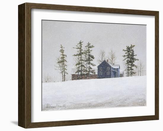 Snowy Ridgeline-David Knowlton-Framed Giclee Print