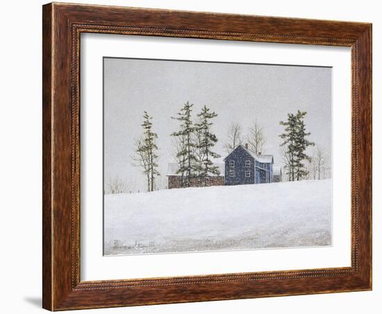 Snowy Ridgeline-David Knowlton-Framed Giclee Print