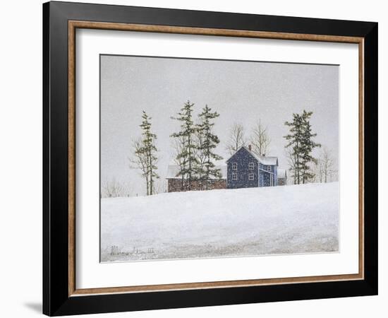 Snowy Ridgeline-David Knowlton-Framed Giclee Print