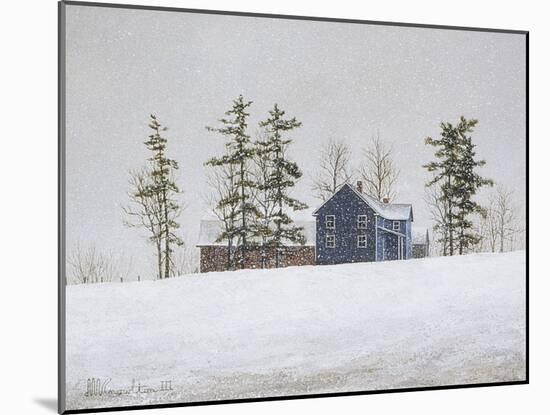 Snowy Ridgeline-David Knowlton-Mounted Giclee Print