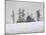 Snowy Ridgeline-David Knowlton-Mounted Giclee Print