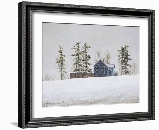 Snowy Ridgeline-David Knowlton-Framed Giclee Print