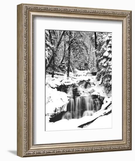 Snowy River (Waterfall)-null-Framed Art Print