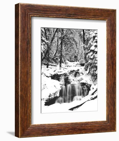 Snowy River (Waterfall)-null-Framed Art Print