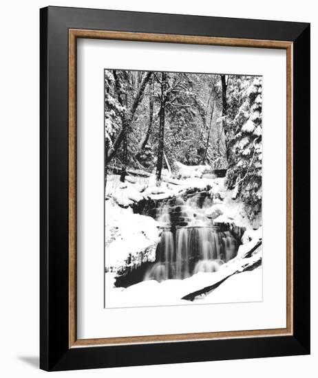 Snowy River (Waterfall)-null-Framed Art Print