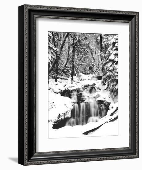 Snowy River (Waterfall)-null-Framed Art Print