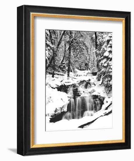 Snowy River (Waterfall)-null-Framed Art Print