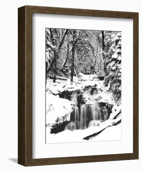 Snowy River (Waterfall)-null-Framed Art Print