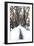 Snowy road Central Park-Philippe Hugonnard-Framed Giclee Print