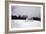 Snowy Scene in Sag Harbor NY b/w-null-Framed Photo