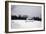 Snowy Scene in Sag Harbor NY b/w-null-Framed Photo