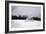 Snowy Scene in Sag Harbor NY b/w-null-Framed Photo