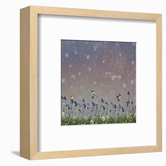 Snowy sky 3-Claire Westwood-Framed Art Print