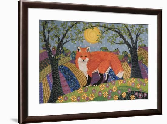 Snowy Spring Fox-K.C. Grapes-Framed Giclee Print