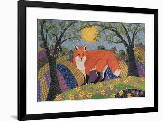 Snowy Spring Fox-K.C. Grapes-Framed Giclee Print