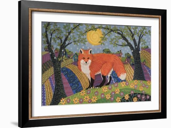 Snowy Spring Fox-K.C. Grapes-Framed Giclee Print