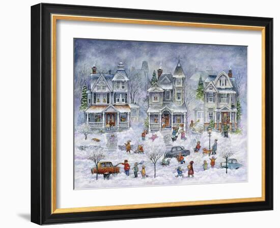 Snowy Streets-Bill Bell-Framed Giclee Print