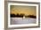 Snowy Sunset in Sag Harbor NY-null-Framed Photo