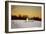 Snowy Sunset in Sag Harbor NY-null-Framed Photo