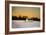 Snowy Sunset in Sag Harbor NY-null-Framed Photo