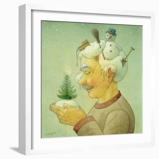 Snowy Winter, 2006-Kestutis Kasparavicius-Framed Giclee Print