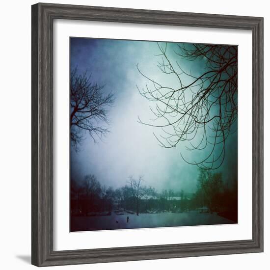 Snowy Winter Scene-pablo guzman-Framed Photographic Print