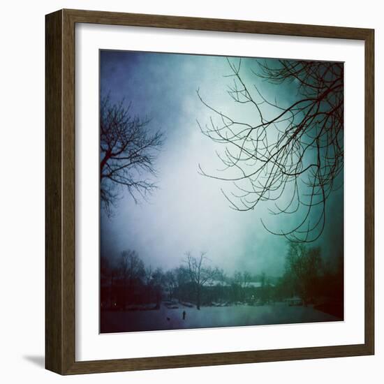 Snowy Winter Scene-pablo guzman-Framed Photographic Print