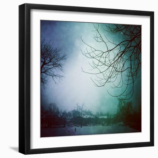 Snowy Winter Scene-pablo guzman-Framed Photographic Print