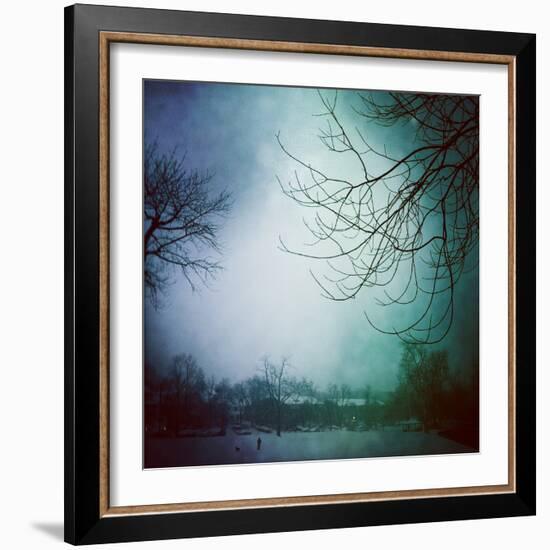 Snowy Winter Scene-pablo guzman-Framed Photographic Print