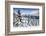 Snowy Woods and Mountain Huts Framed by the Winter Sunset, Bettmeralp, District of Raron-Roberto Moiola-Framed Photographic Print