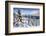 Snowy Woods and Mountain Huts Framed by the Winter Sunset, Bettmeralp, District of Raron-Roberto Moiola-Framed Photographic Print