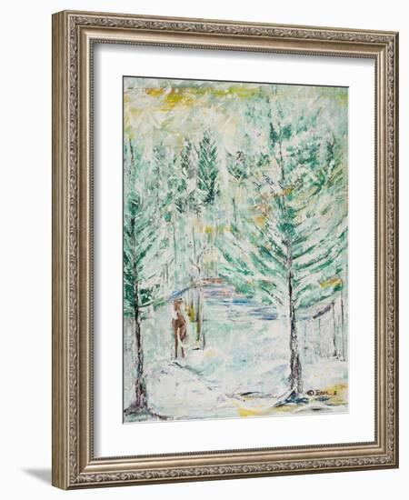 Snowy Woods-Ikahl Beckford-Framed Giclee Print