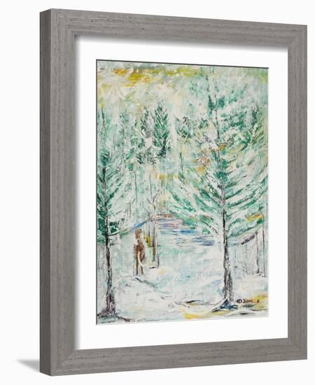 Snowy Woods-Ikahl Beckford-Framed Giclee Print