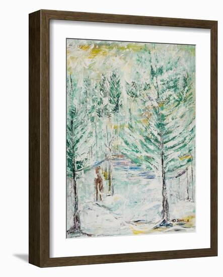 Snowy Woods-Ikahl Beckford-Framed Giclee Print