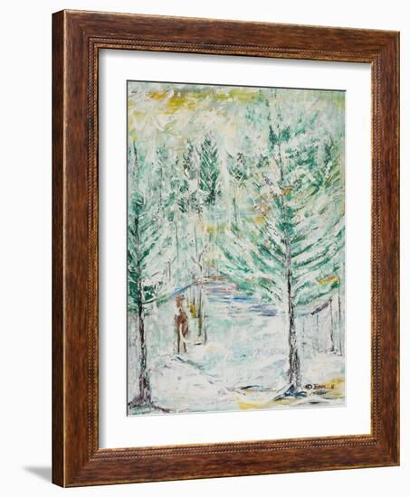 Snowy Woods-Ikahl Beckford-Framed Giclee Print