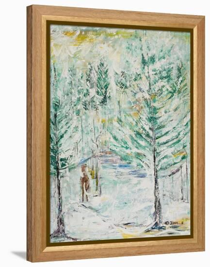 Snowy Woods-Ikahl Beckford-Framed Premier Image Canvas