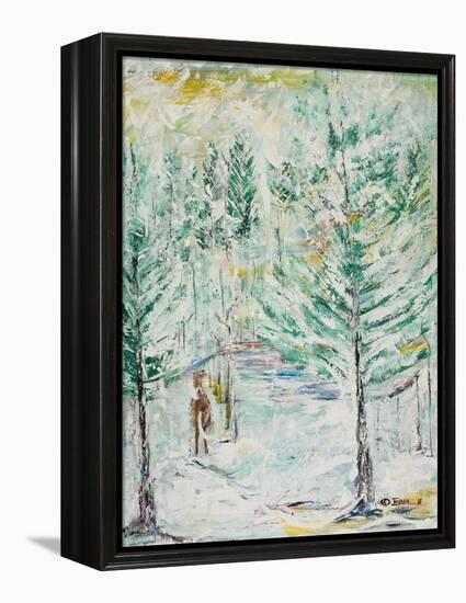 Snowy Woods-Ikahl Beckford-Framed Premier Image Canvas