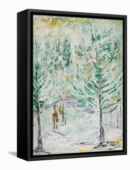 Snowy Woods-Ikahl Beckford-Framed Premier Image Canvas