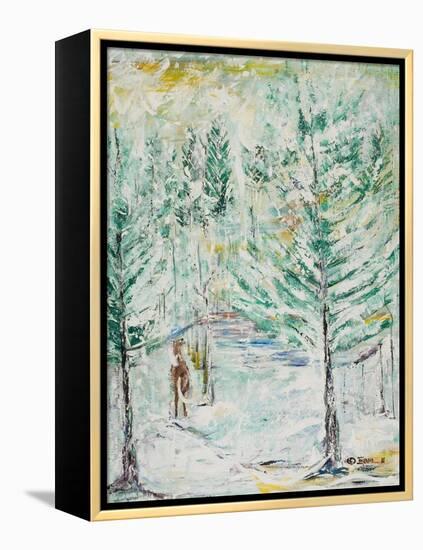 Snowy Woods-Ikahl Beckford-Framed Premier Image Canvas