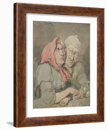 Snuff and Gin-Thomas Rowlandson-Framed Giclee Print